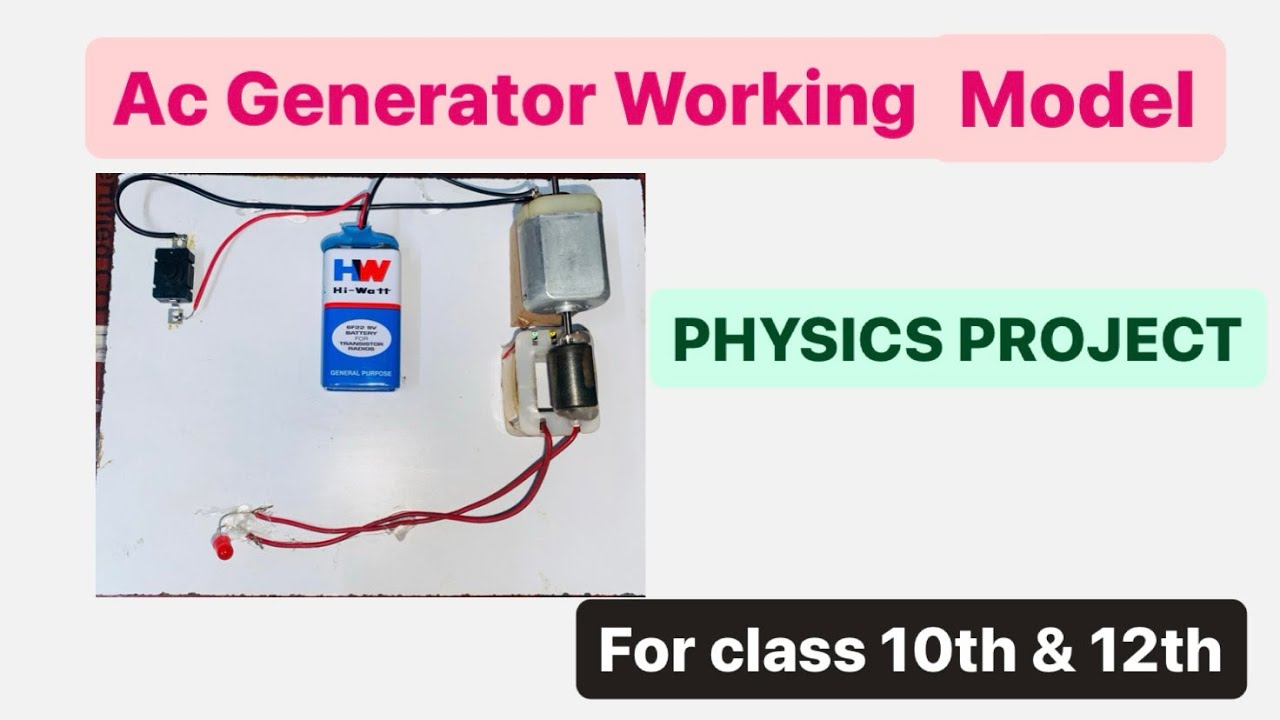 AC Generator working model || How to make AC Generator - YouTube