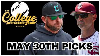 College Baseball Picks May 30th - NCAA Baseball Tournament Live on 11Point7
