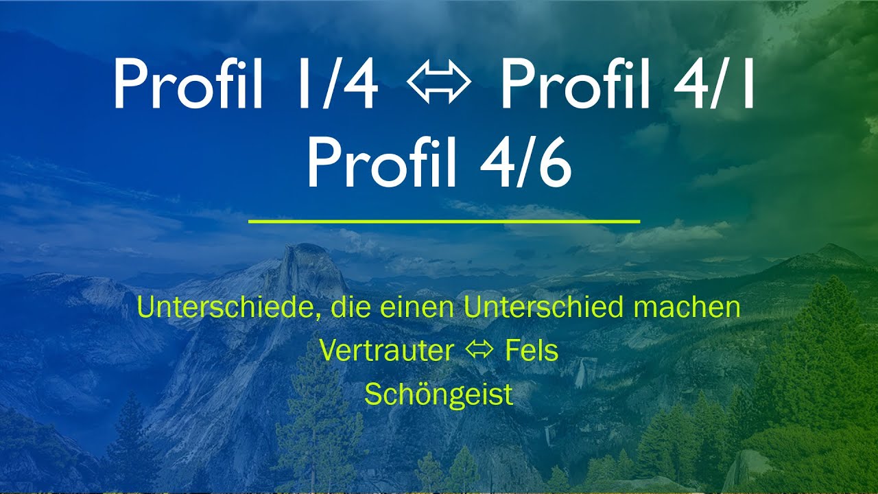 Human Design - Profil 1/4 Vertrauter & Profil 4/1 Fels & Profil 4/6 Schöngeist