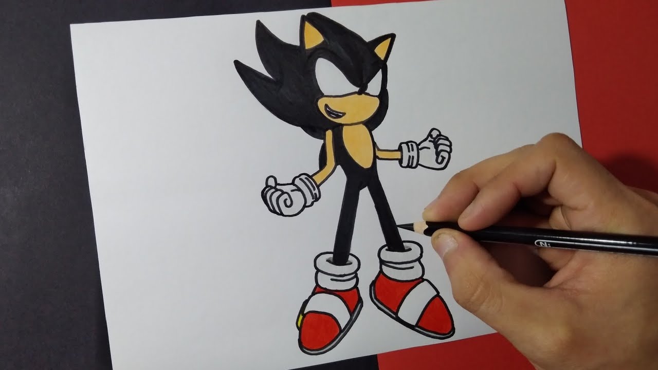Cómo dibujar a Dark Super Sonic | How to draw Dark Super Sonic - thptnganamst.edu.vn