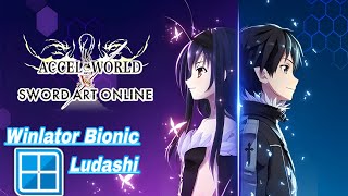 Winlator Bionic Ludashi 🔷 Gameplay Accel World VS Sword Art Online Deluxe Edition 🔷Poco F4 SD 870 🔥