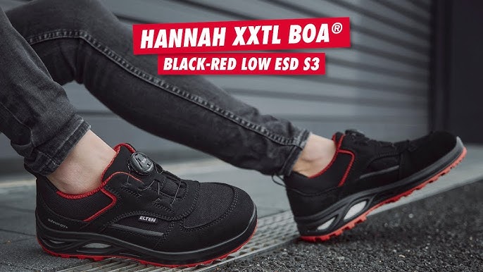 PROTECTXXL - Elten Lance Black Low ESD S1P werkschoenen - YouTube