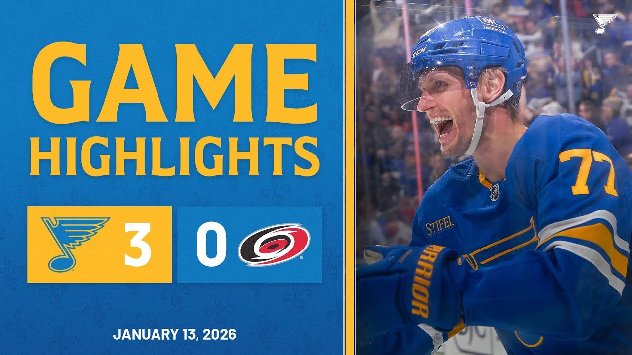 Game Highlights: Blues 3, Hurricanes 0