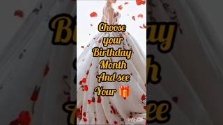 Choose your birthday month&amp; see your gift 🎁 #gowns #trending song # short video #short