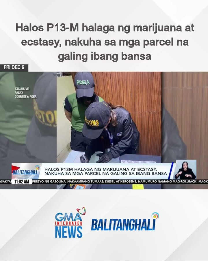 Halos P13-M halaga ng marijuana at ecstasy, nakuha sa mga parcel na galing ibang bansa| Balitanghali