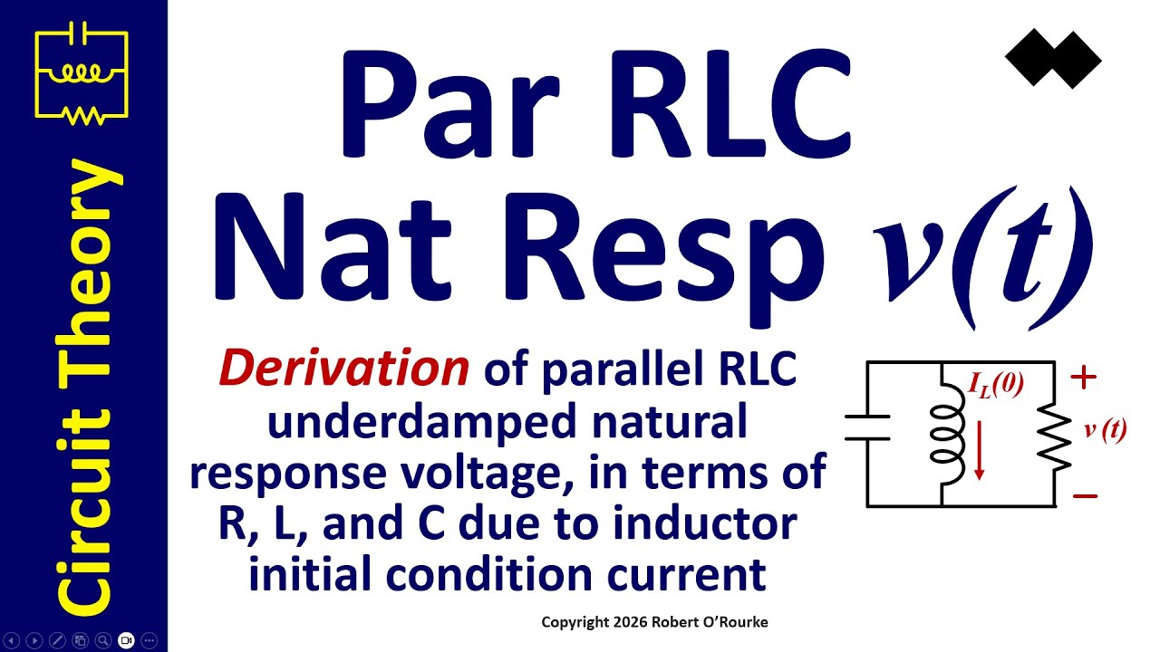 Derivation Rlc Parallel RLC Natural Response Voltage Derivation - YouTube