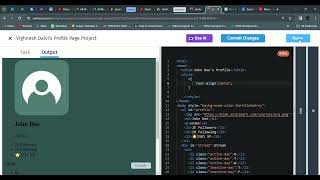 08 Profile Page Project Step 1 | Introduction to CSS | sololearn