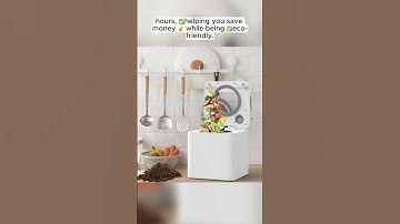 How an electric kitchen composter turns food waste into odor-free fertilizer 🌱
