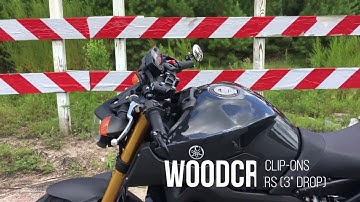 FZ-09 MT-09 Woodcraft Handle Bar Clip-Ons Review