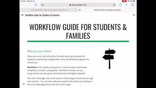 Google Classroom Workflow