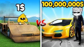 AUTO de 1$ vs AUTO de 100.000.000$ en GTA 5 💰😂