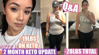 MY KETO JOURNEY | 2 MONTH KETO UPDATE | -19LBS