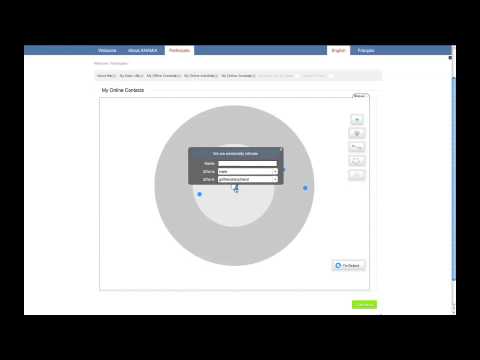 ANAMIA EGOCENTER: How to draw social networks of friends and contacts