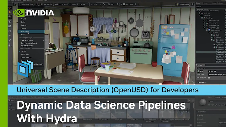 Universal Scene Description (OpenUSD): Dynamic Data Science Pipelines with Hydra