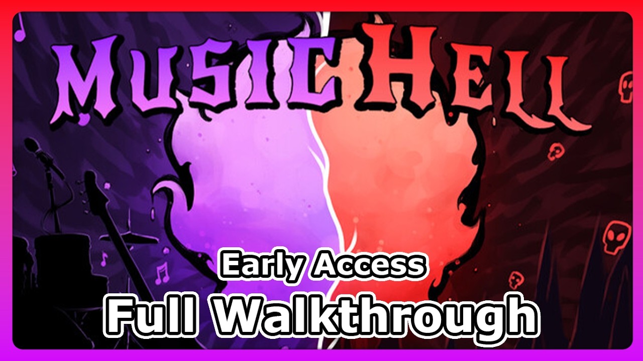 [MusicHell] It's rhythm + bullet hell?! (Full Walkthrough, Early Access)