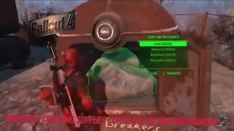 Fallout 4 Xbox Mods|Unlimited Crafting Supplies Container