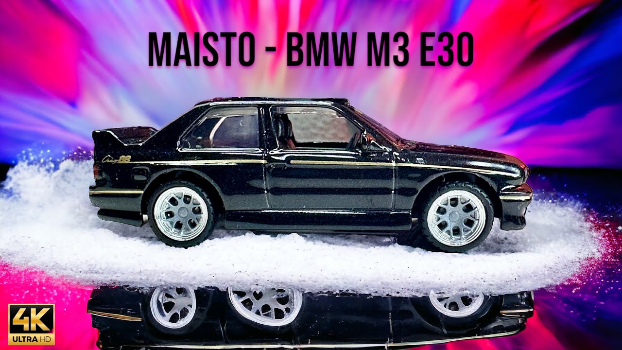 Maisto BMW M3 E30 1/64 4K - YouTube