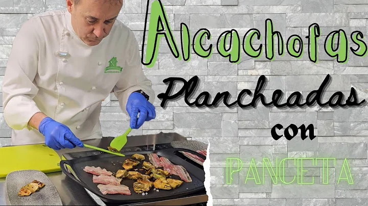 Alcachofas Plancheadas con Panceta Curada y Ssamo