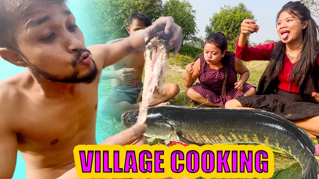 Murrel Fish Cooking // Village Cooking Video 2024//😂🤣🤪😁