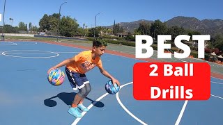 How to: 2 Ball Dribbling Drills beginners & intermediate Kids