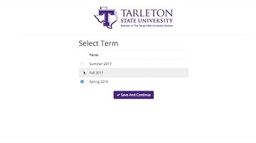 How to Register for Courses at Tarleton