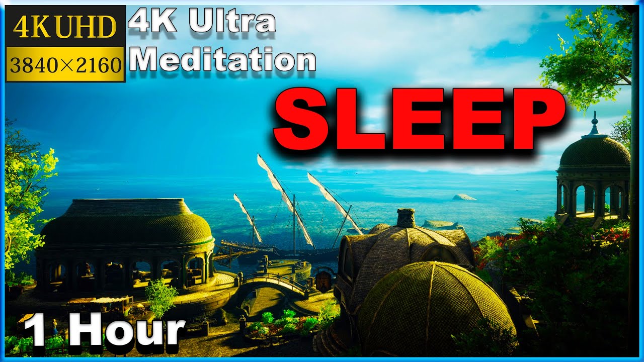 1 HOUR OF GENTLE SEA NOISE AND EXOTIC BIRDS SINGING WITH MUSIC FOR SLEEP- sounds of nature, birdsong