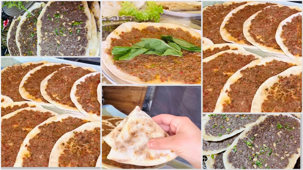 أكيد في سر لنجاح الصفيحة الشامية👍🏻بعجينة وحدة جهزت لحم بعجين بالخضار 😋وصفيحة شامية باللبن 😋