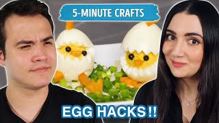 We Tested Clickbait Egg 'Hacks' From 5Minute Crafts