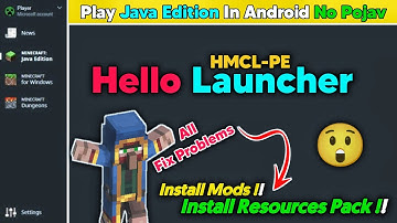 HMCL-PE(Hello Launcher) Fix All Problems II Install Mods & Resources Pack In Hello launcher