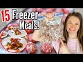 15 EASY FREEZER MEALS | Quick & TASTY Meal Prep Recipe Ideas! | Julia Pacheco