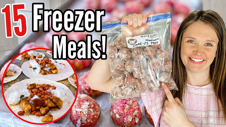 15 EASY FREEZER MEALS | Quick & TASTY Meal Prep Re...