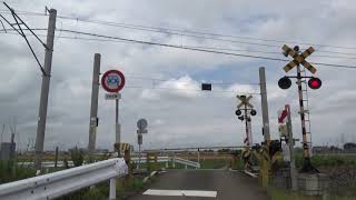 【踏切と電車】JR水戸線　直井踏切
