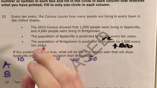 NC Math 1 Released question 23 (released 2018 - 2019) Net Worth