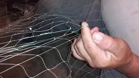 How to patch a large hole in a cast net