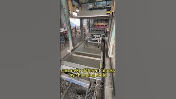 fully automatic curbstone block making machine,can customize the size of blocks. #brickmakingmachine