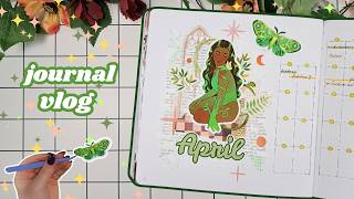 🌿April READING JOURNAL Cover Page & Magical Readathon TBR ✨ Journal vlog 19