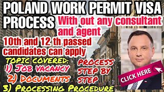 Poland work visa for indian | Poland work permit process 2020 | Vacancies | Jobs in Poland|TRC card