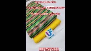 Camric Conbo Sale Shirt Pure Camric With Flowers Shirt Aprox Mtr. Bottom Pure Camric With