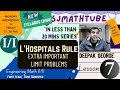 Indeterminate Forms (3)  [Exam Oriented Questions](L'Hospitals Rule)