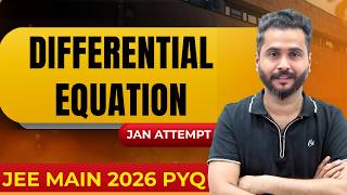 Differential Equations PYQs 2026🔥 | JEE Main 2026 Maths PYQ | Chapterwise Questions