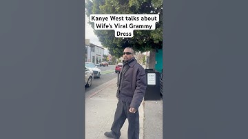 Kanye west talks about viral Grammy dress 👀 #kanyewest #shorts #trending
