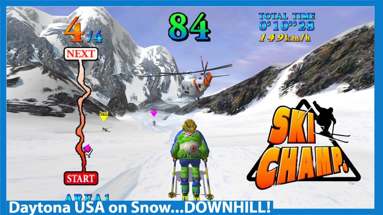 Daytona USA on Snow! Ski Champ! A Basically Extinct Arcade Racing