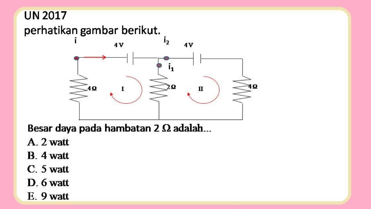 Contoh Soal Rangkaian Listrik Dan Penyelesaiannya Listrik Dinamis