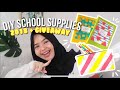 DIY SCHOOL SUPPLIES 2018! + GIVEAWAY SCHOOL SUPPLIES!