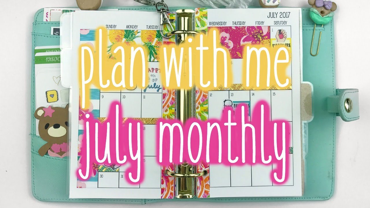 Plan With Me ♡ July Monthly (Sew Much Crafting - Personal) - YouTube