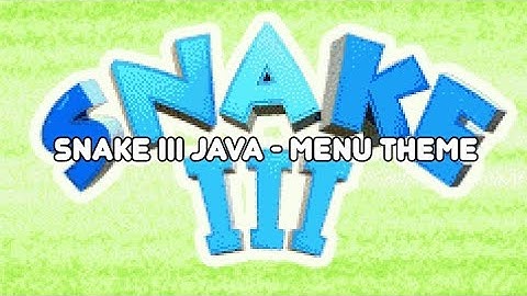 Snake III Java - Menu Theme
