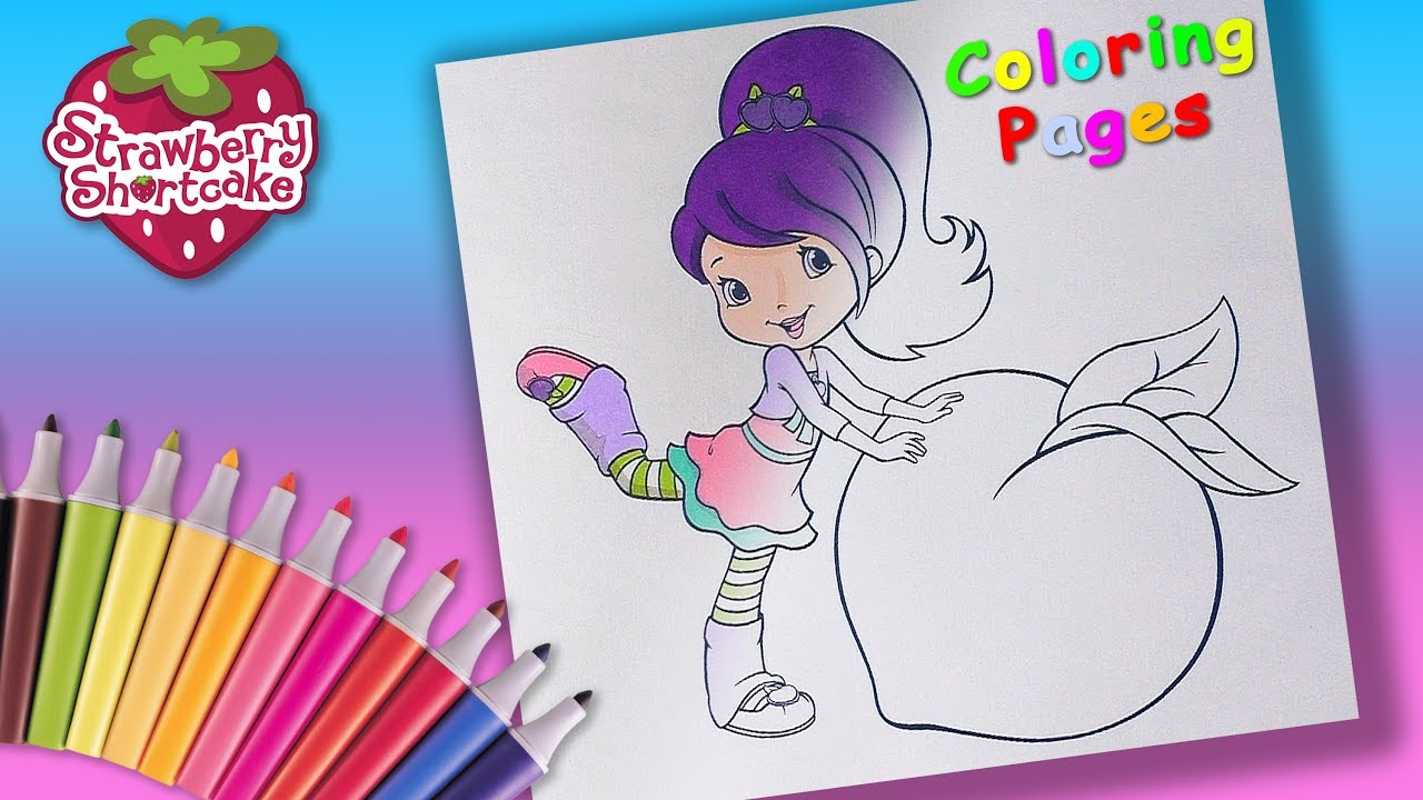 Strawberry Shortcake Coloring Pages Plum - Plum From Strawberry