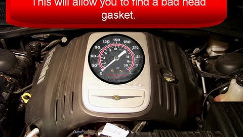 35 Chrysler Diagnostics: Uneven Cranking Speed - Cranking Compression Tests