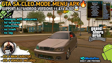 GTA SA CLEO MOD APK FOR ANDROID / BEST GRAPHIC MODPACK FOR GTA SA ANDROID 🔥 || GTA 4 VIACLE PACK