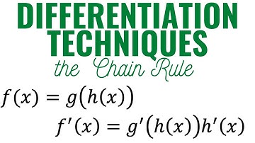 Differentiation Techniques: the Chain Rule